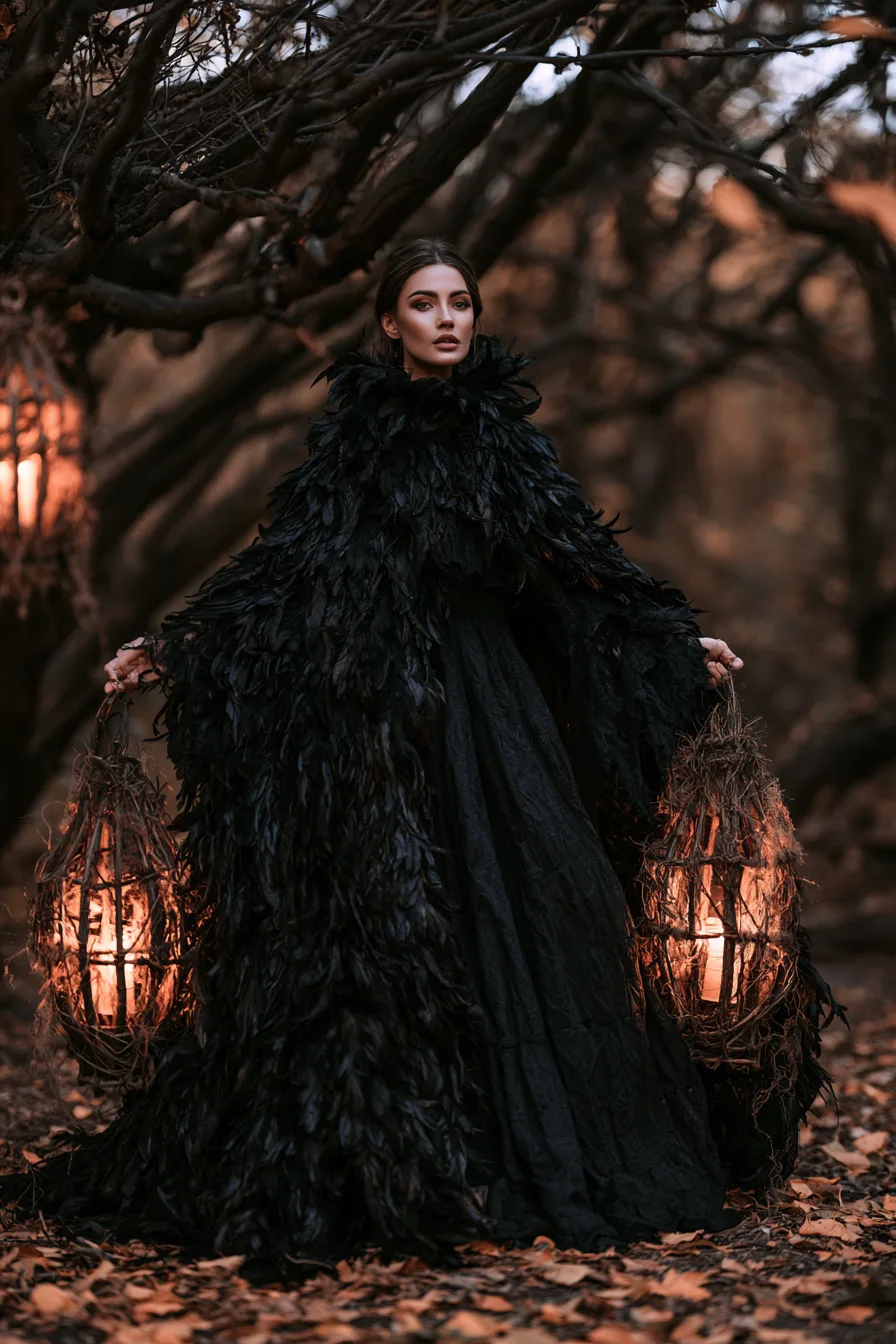 27 Black Halloween Costumes With Dark Elegance