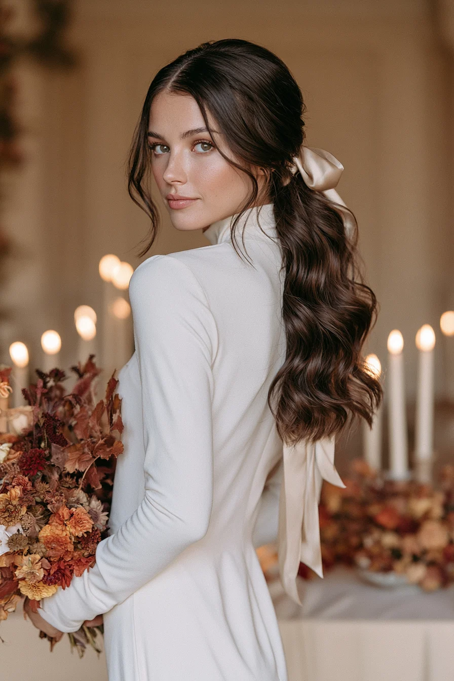 27 Beautiful Fall Wedding Hairstyles For Your Big Day