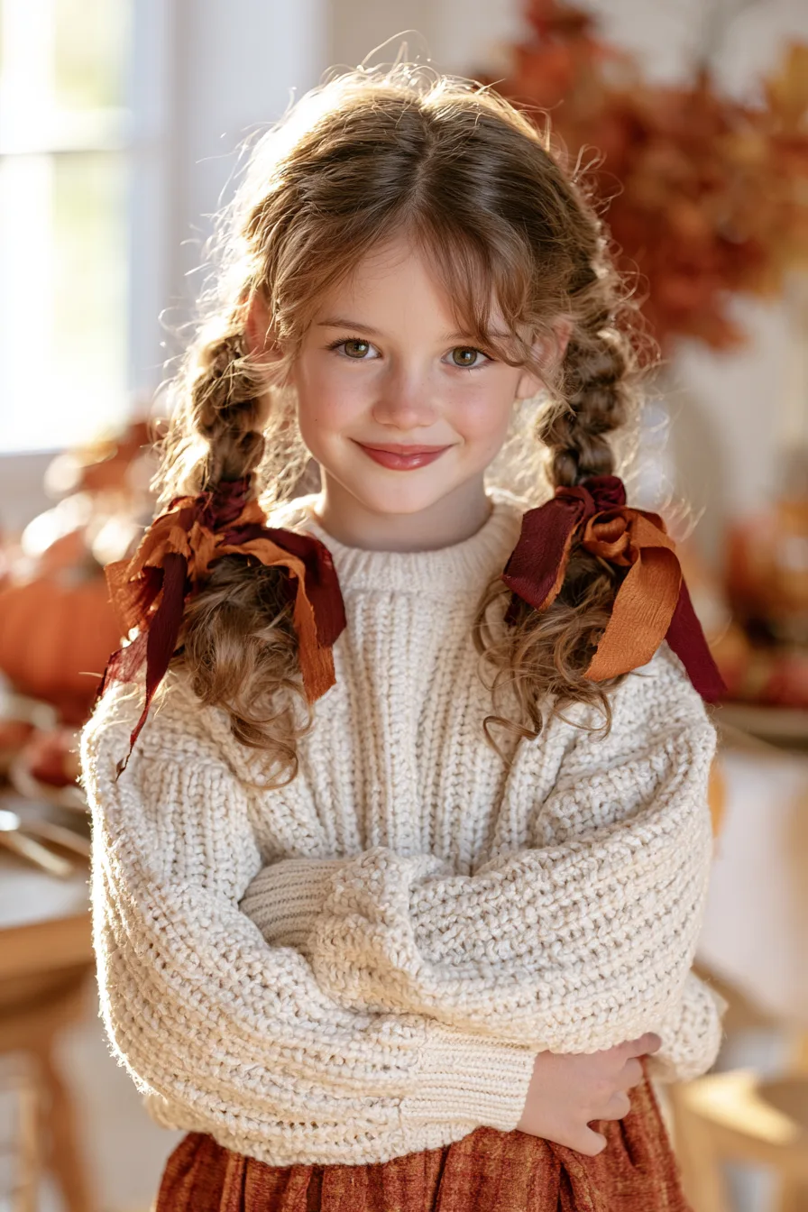27 Pretty Thanksgiving Hairstyles for Kids