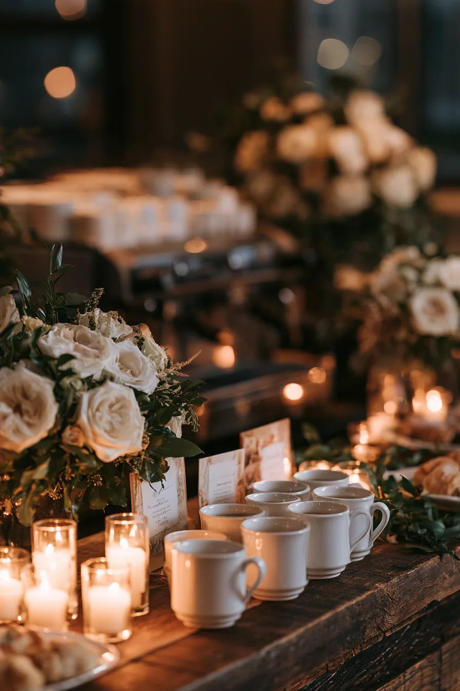 27 Cozy Wedding Coffee Bar Ideas