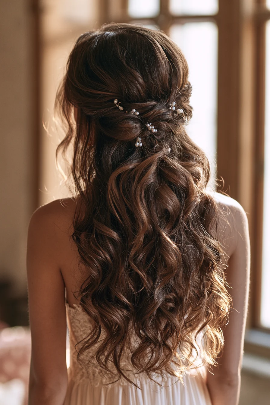 27 Dreamy Wedding Hairstyles Half Up Half Down