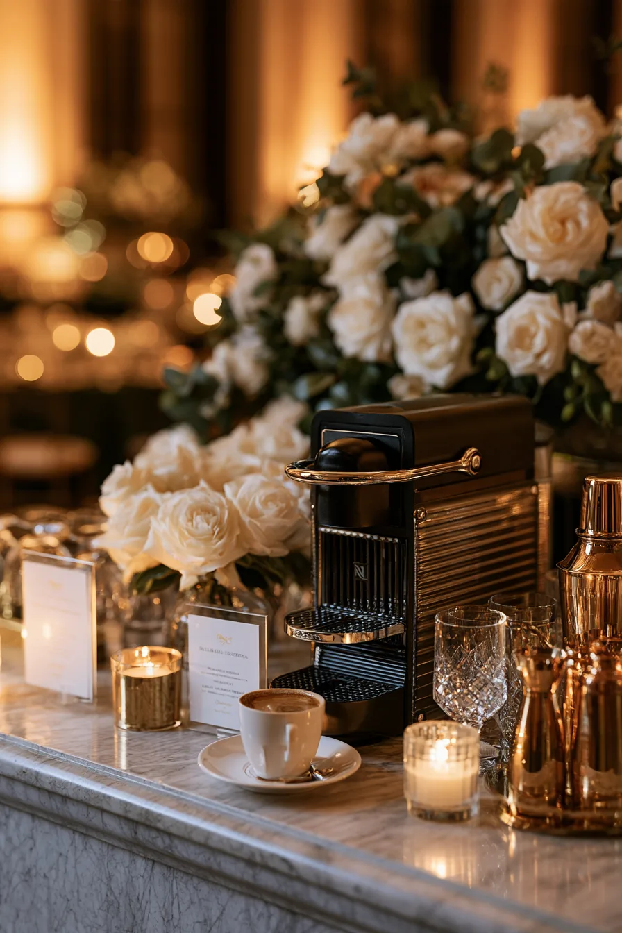 27 Cozy Wedding Coffee Bar Ideas