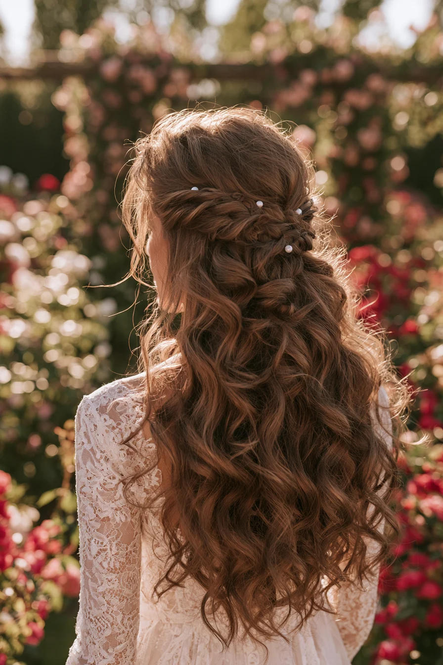 27 Dreamy Wedding Hairstyles Half Up Half Down