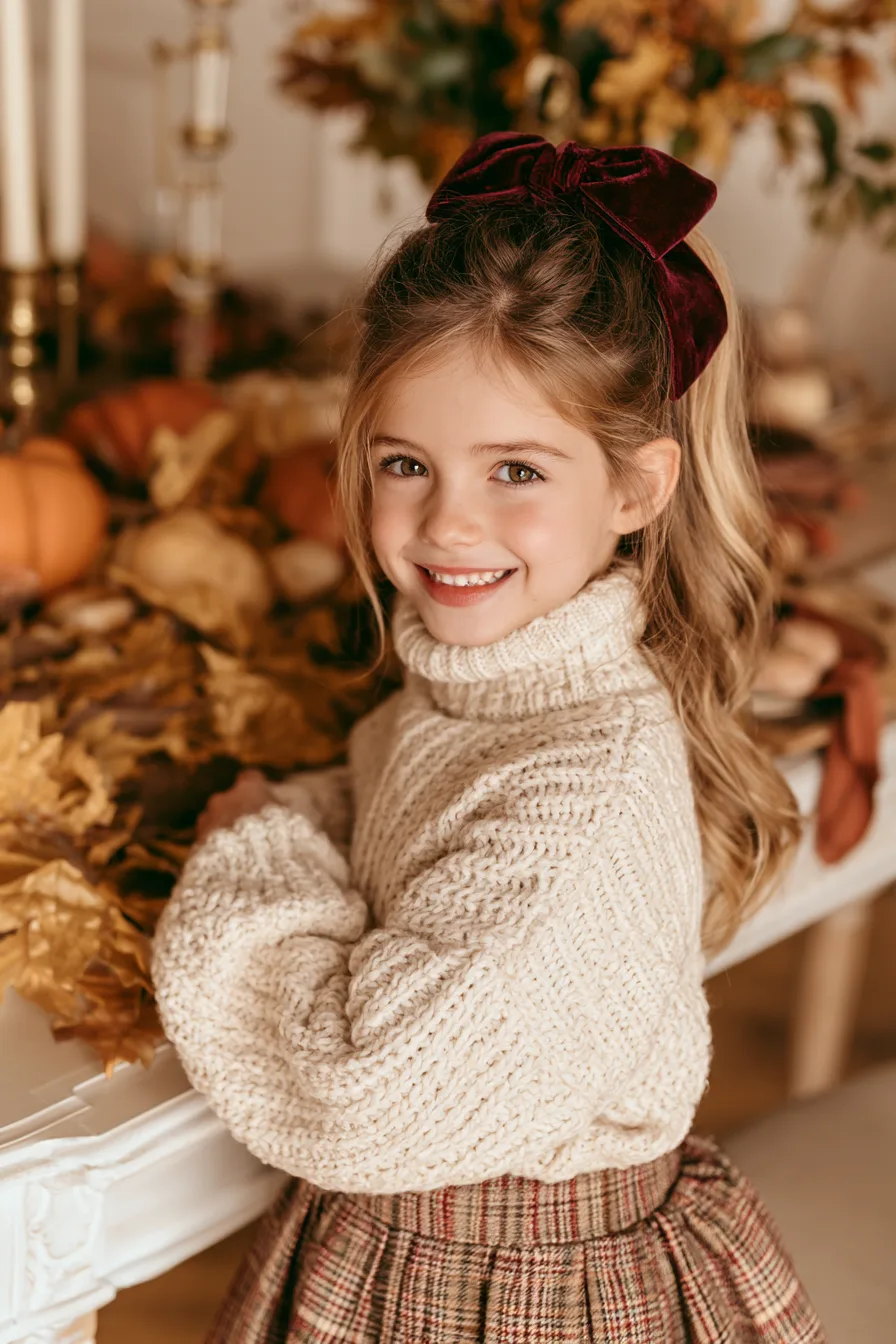 27 Pretty Thanksgiving Hairstyles for Kids