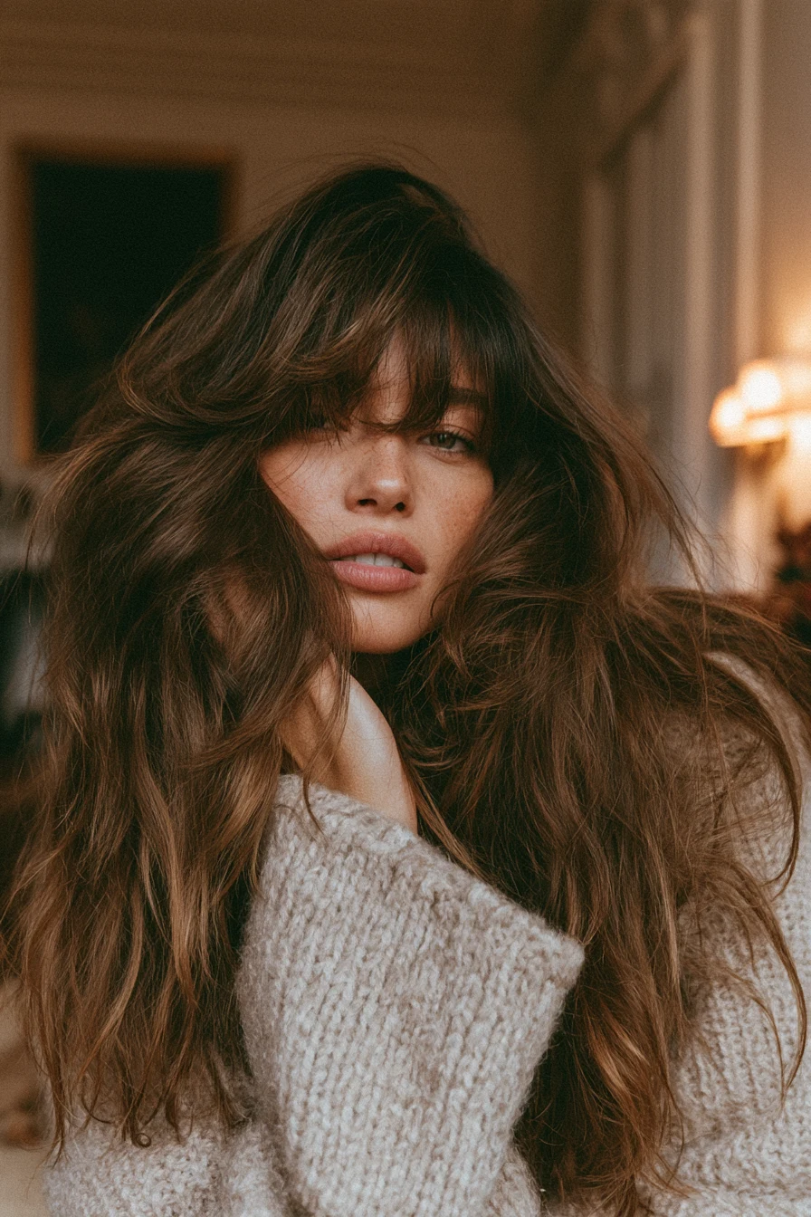 27 Stunning Curtain Bangs and Face-Framing Layered Hairstyles