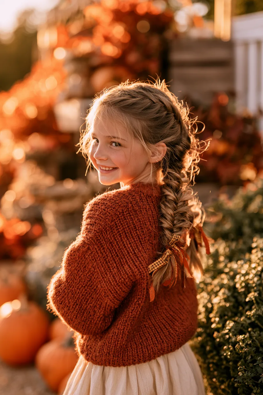 27 Pretty Thanksgiving Hairstyles for Kids
