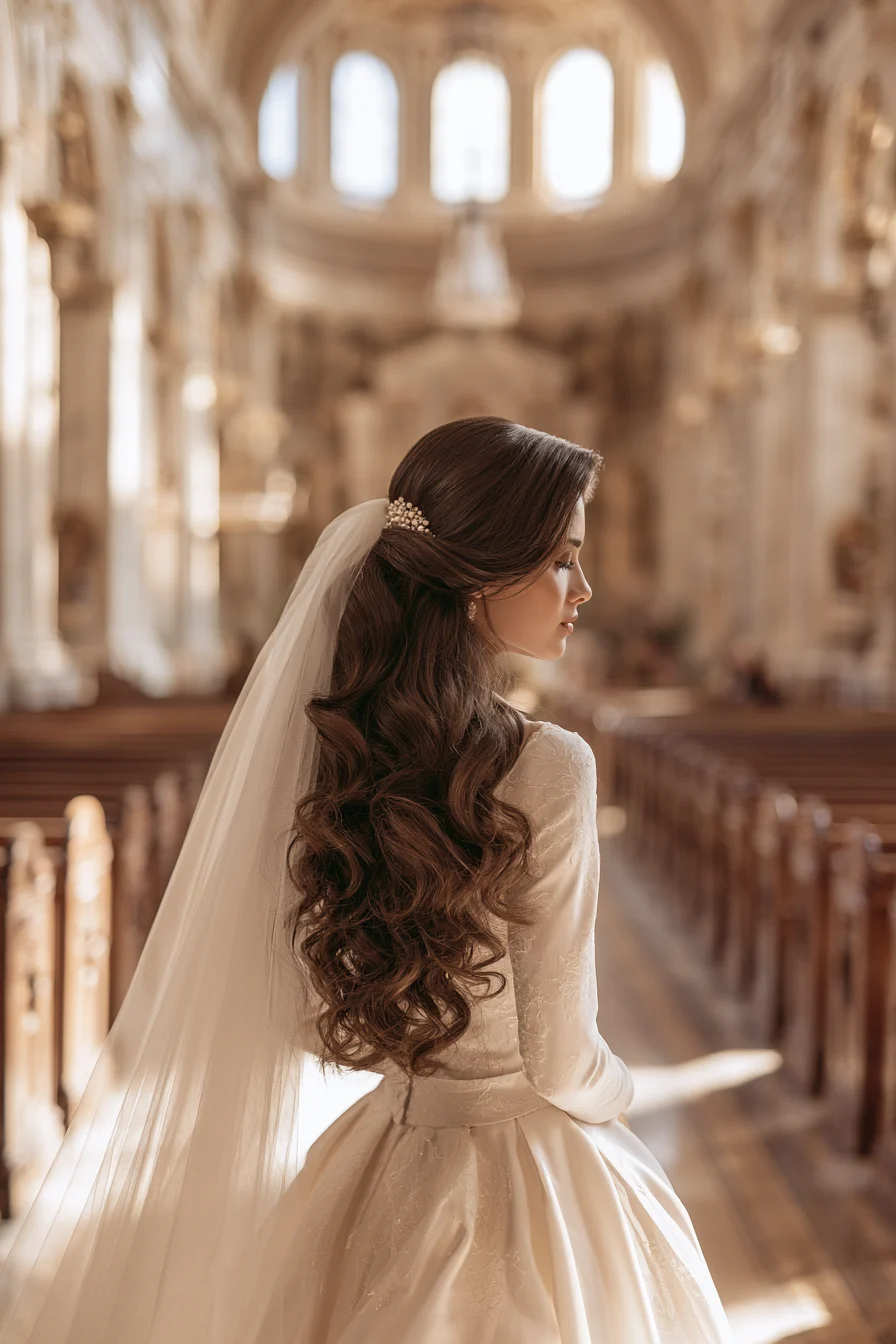 27 Dreamy Wedding Hairstyles Half Up Half Down