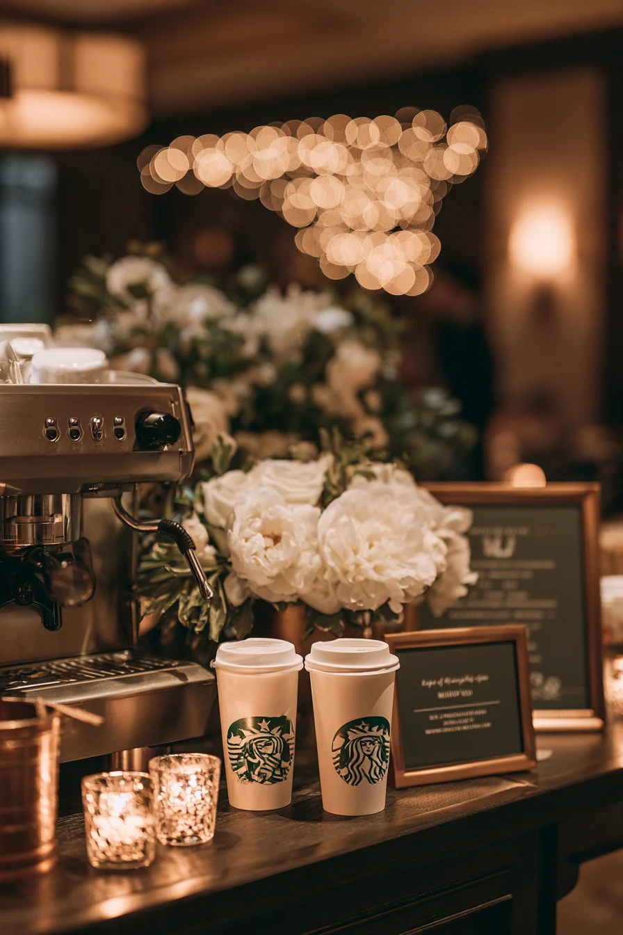 27 Cozy Wedding Coffee Bar Ideas
