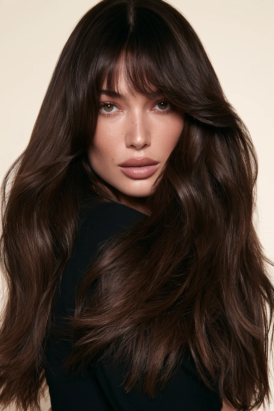27 Stunning Curtain Bangs and Face-Framing Layered Hairstyles
