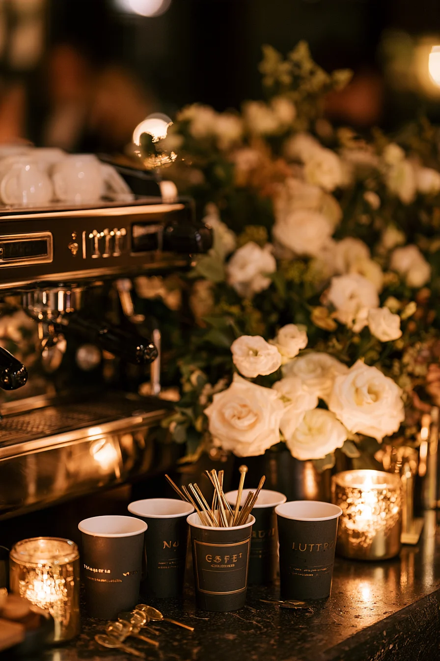 27 Cozy Wedding Coffee Bar Ideas