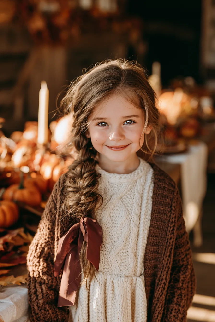 27 Pretty Thanksgiving Hairstyles for Kids