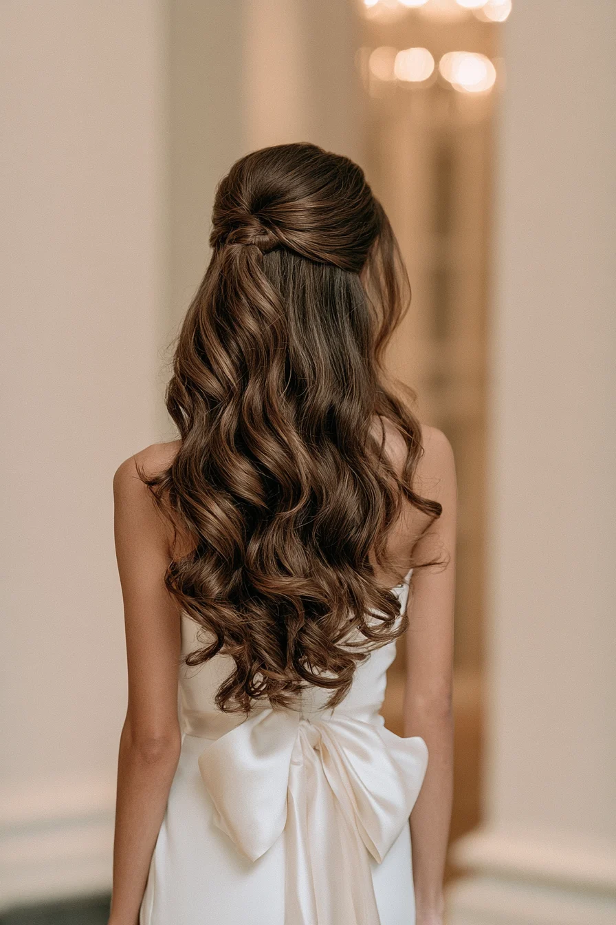 27 Dreamy Wedding Hairstyles Half Up Half Down