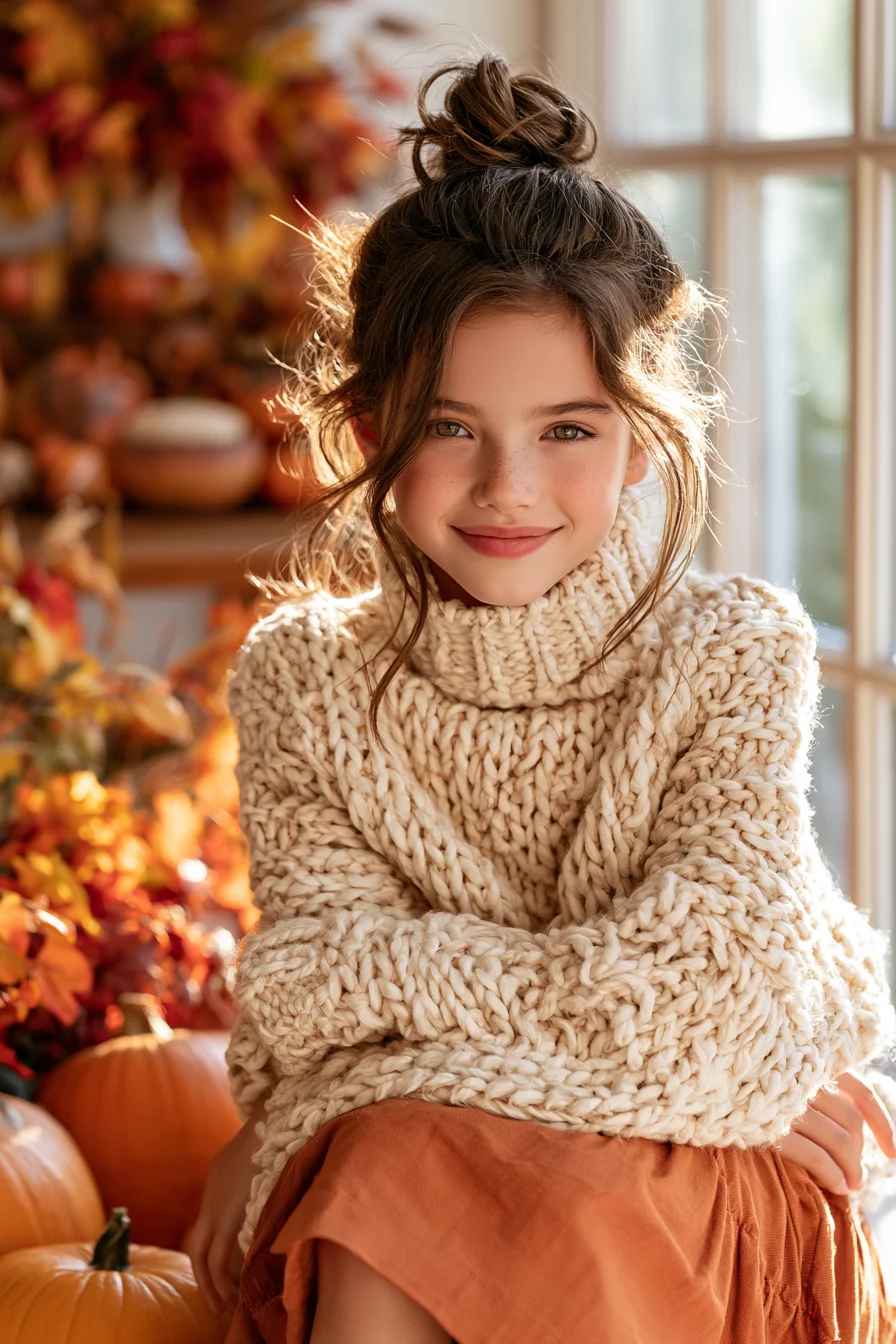 27 Pretty Thanksgiving Hairstyles for Kids
