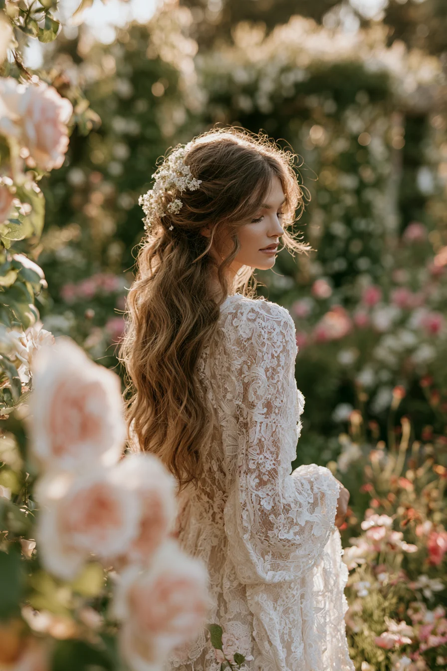 27 Dreamy Wedding Hairstyles Half Up Half Down