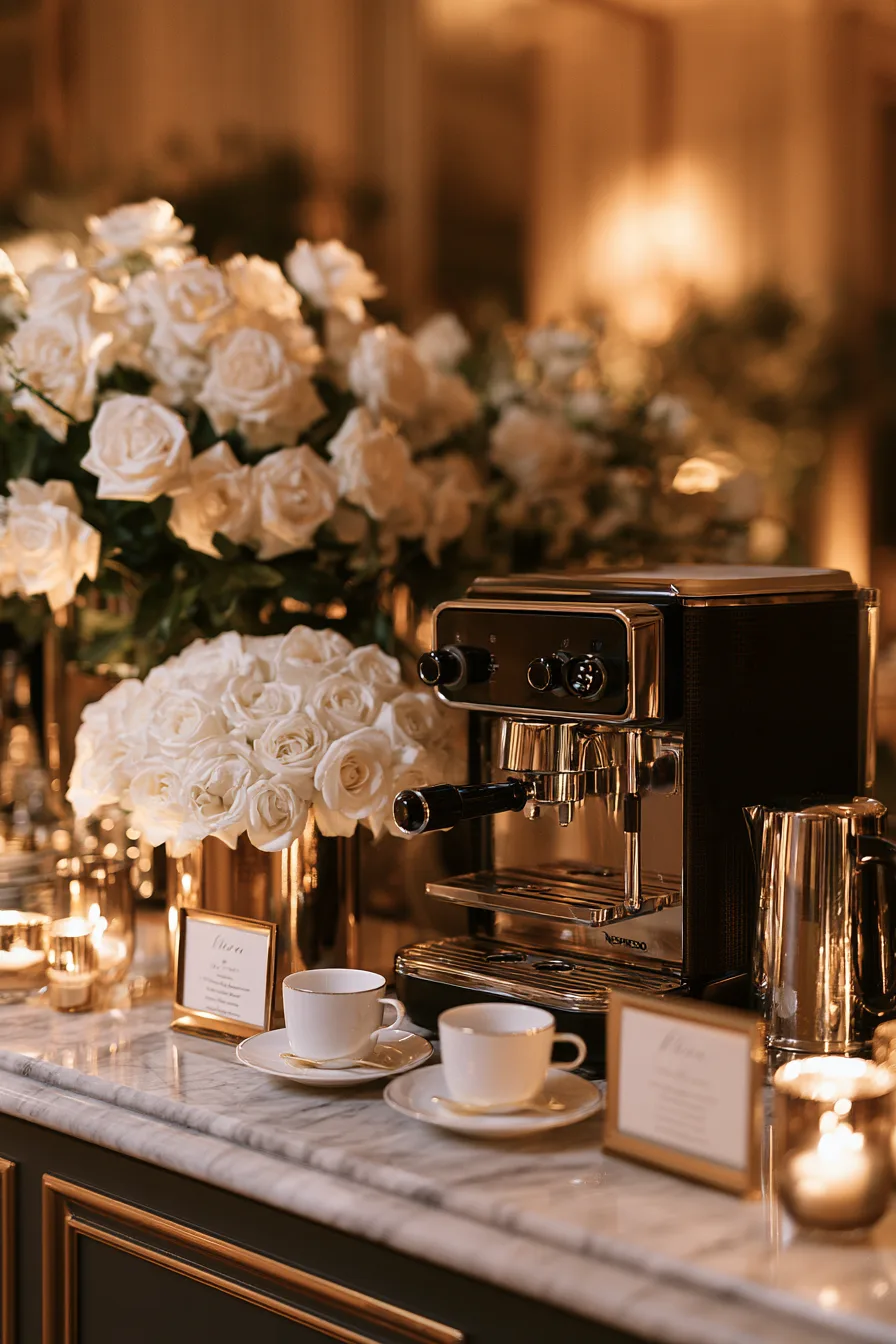 27 Cozy Wedding Coffee Bar Ideas