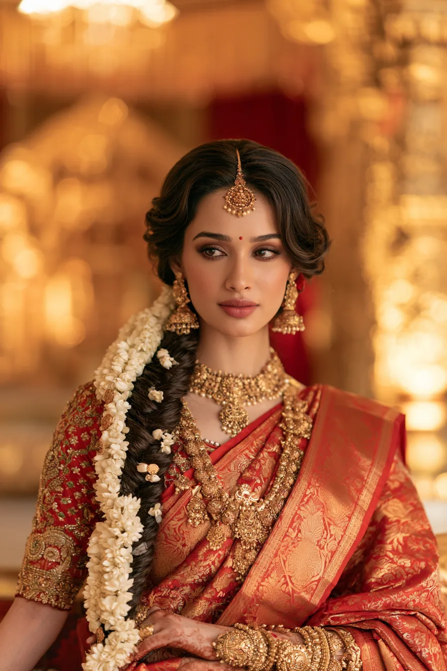27 Stunning South Indian Wedding Hairstyles for a Beautiful Bridal Look