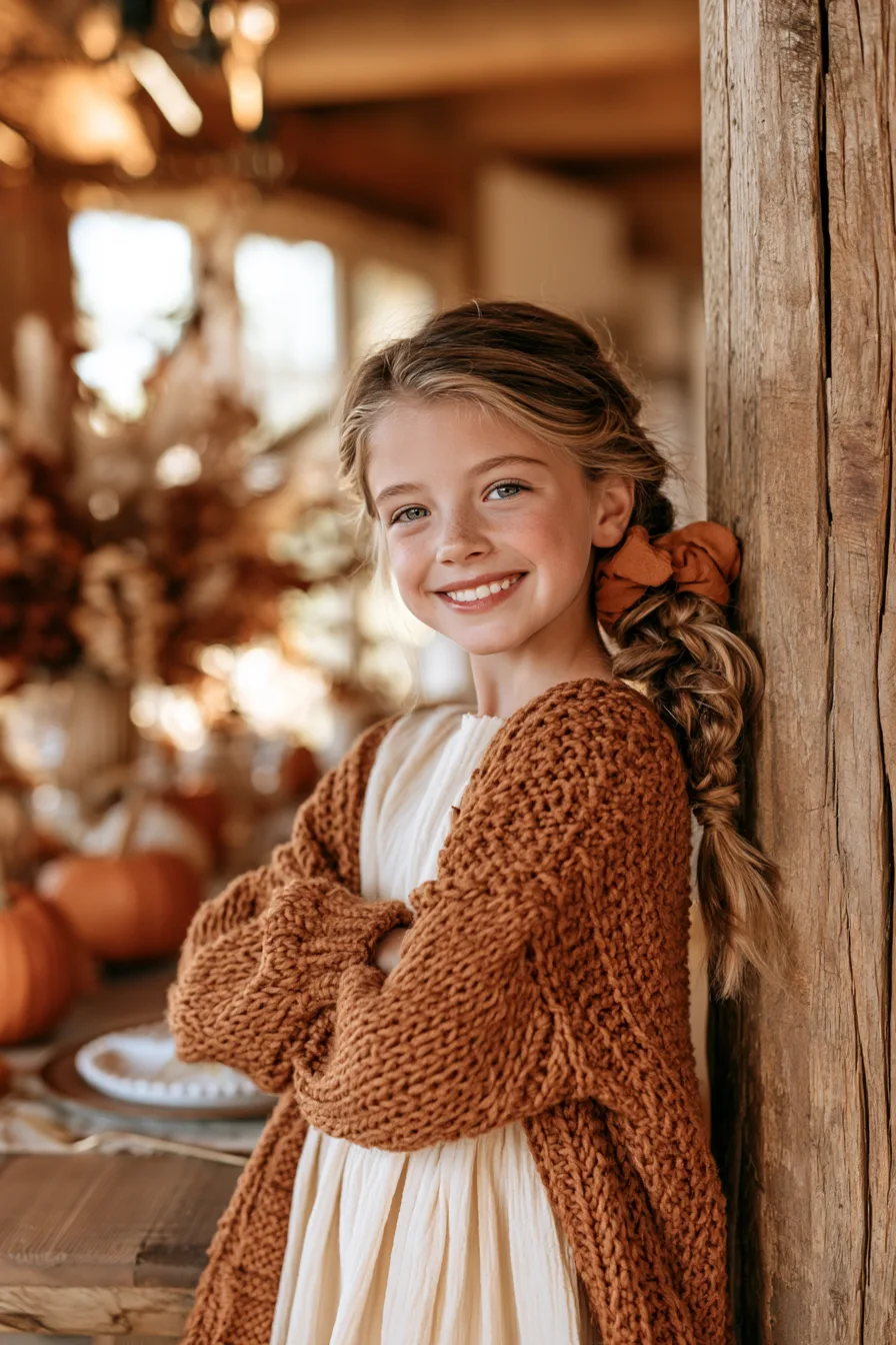 27 Pretty Thanksgiving Hairstyles for Kids
