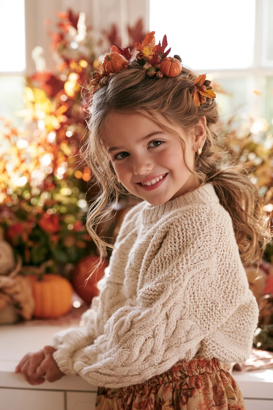 27 Pretty Thanksgiving Hairstyles for Kids