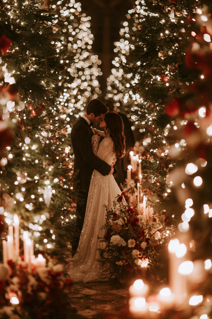 27 Magical Christmas Themed Wedding Ideas for a Romantic Winter Wonderland