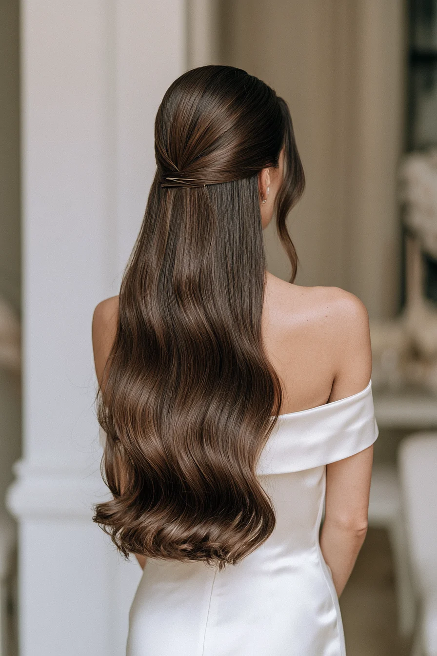 27 Dreamy Wedding Hairstyles Half Up Half Down
