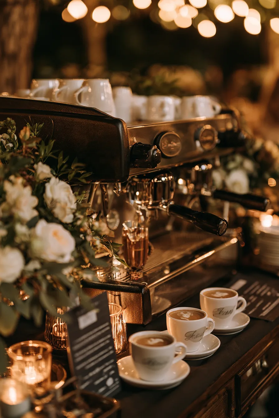 27 Cozy Wedding Coffee Bar Ideas