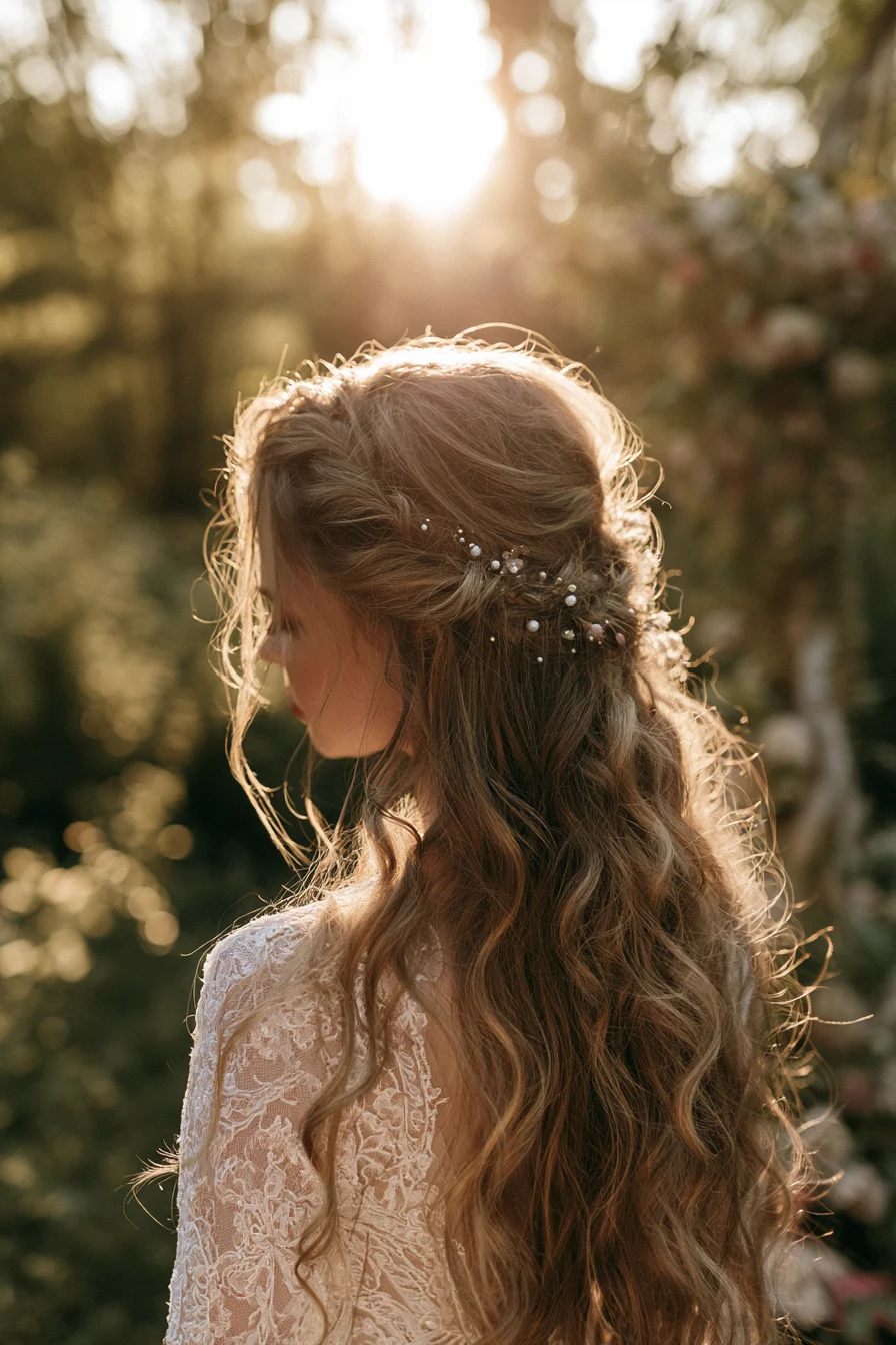 27 Dreamy Wedding Hairstyles Half Up Half Down