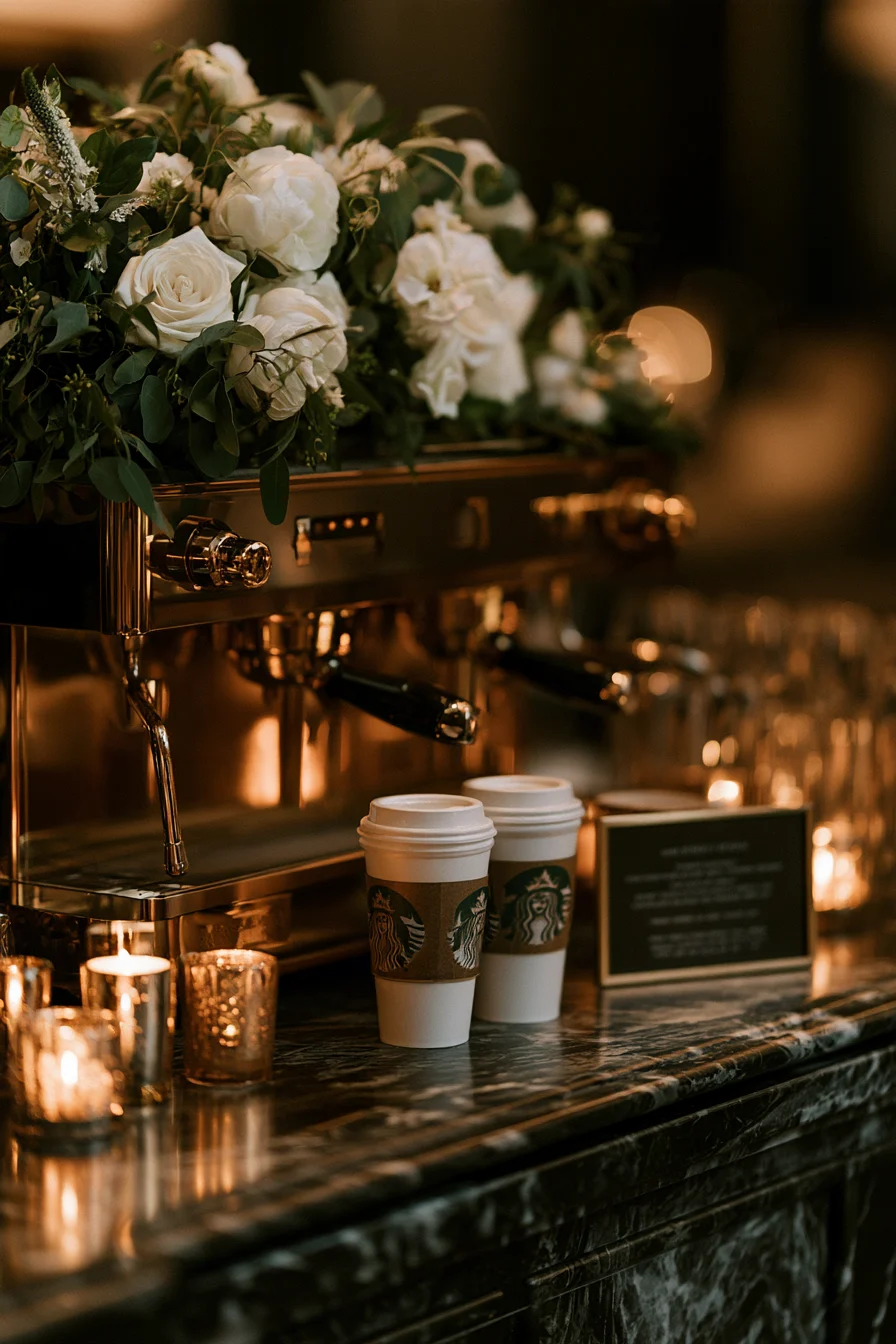 27 Cozy Wedding Coffee Bar Ideas