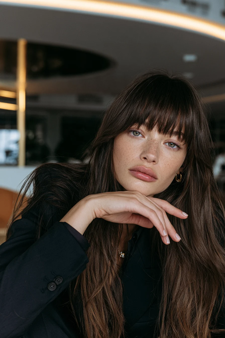 27 Stunning Curtain Bangs and Face-Framing Layered Hairstyles