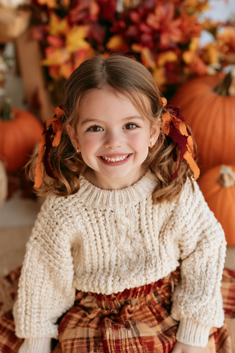 27 Pretty Thanksgiving Hairstyles for Kids