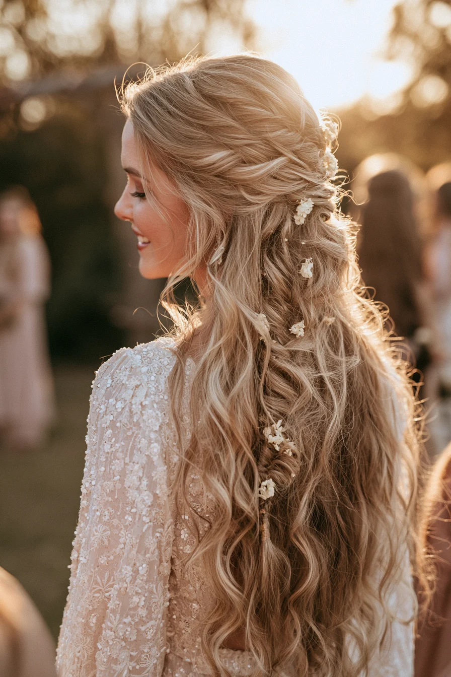 27 Dreamy Wedding Hairstyles Half Up Half Down