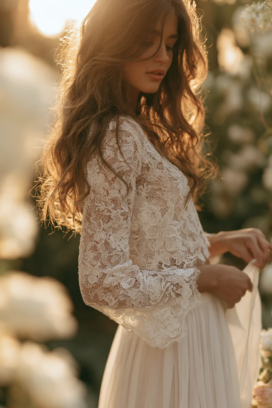 27 Elegant Bridal Separates Tops
