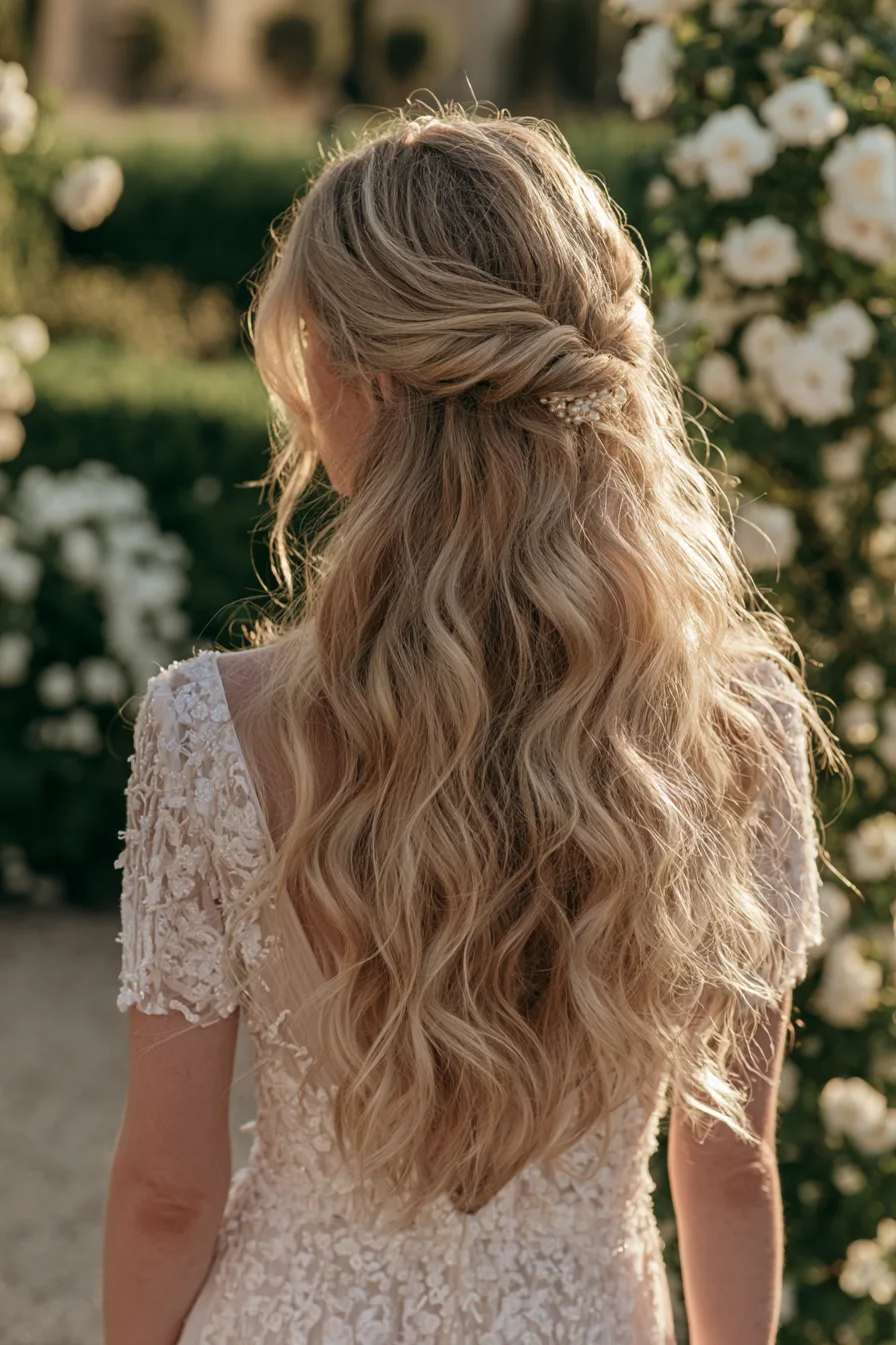 27 Dreamy Wedding Hairstyles Half Up Half Down