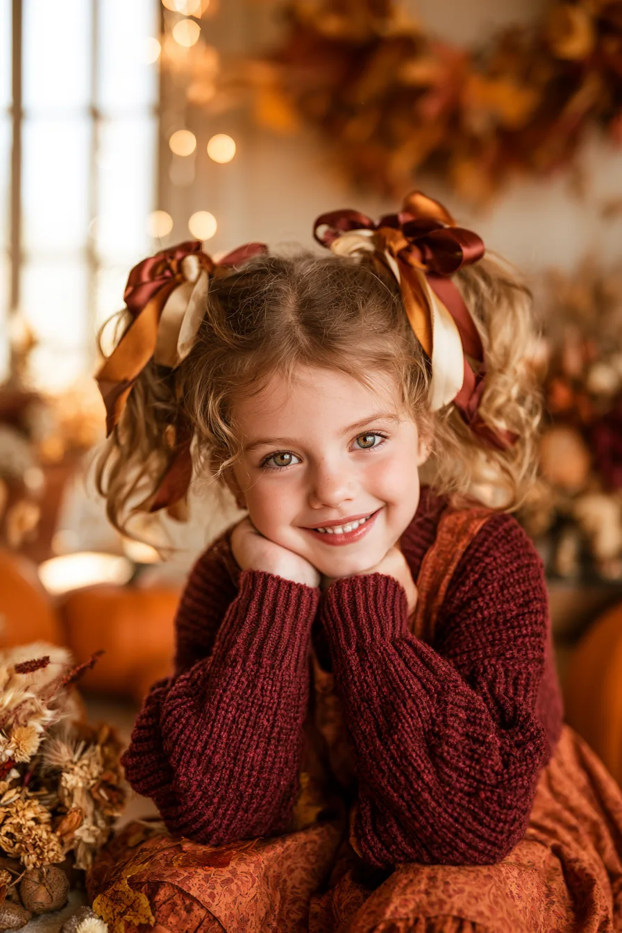 27 Pretty Thanksgiving Hairstyles for Kids