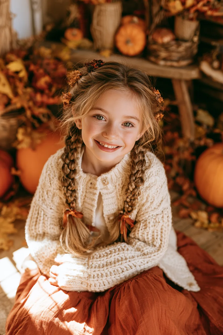 27 Pretty Thanksgiving Hairstyles for Kids