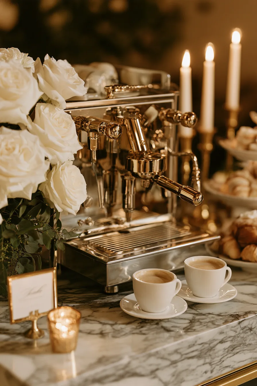 27 Cozy Wedding Coffee Bar Ideas
