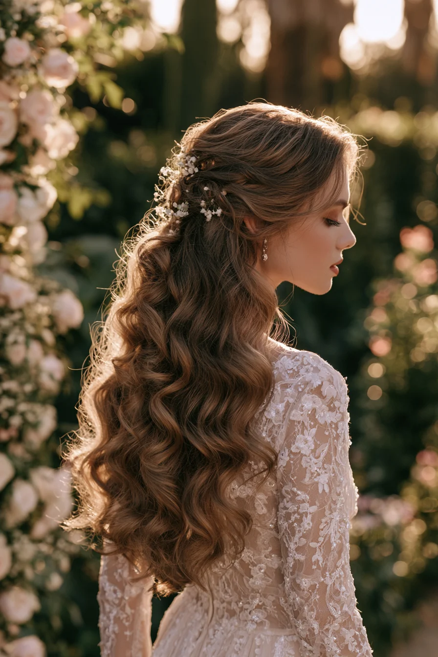 27 Dreamy Wedding Hairstyles Half Up Half Down