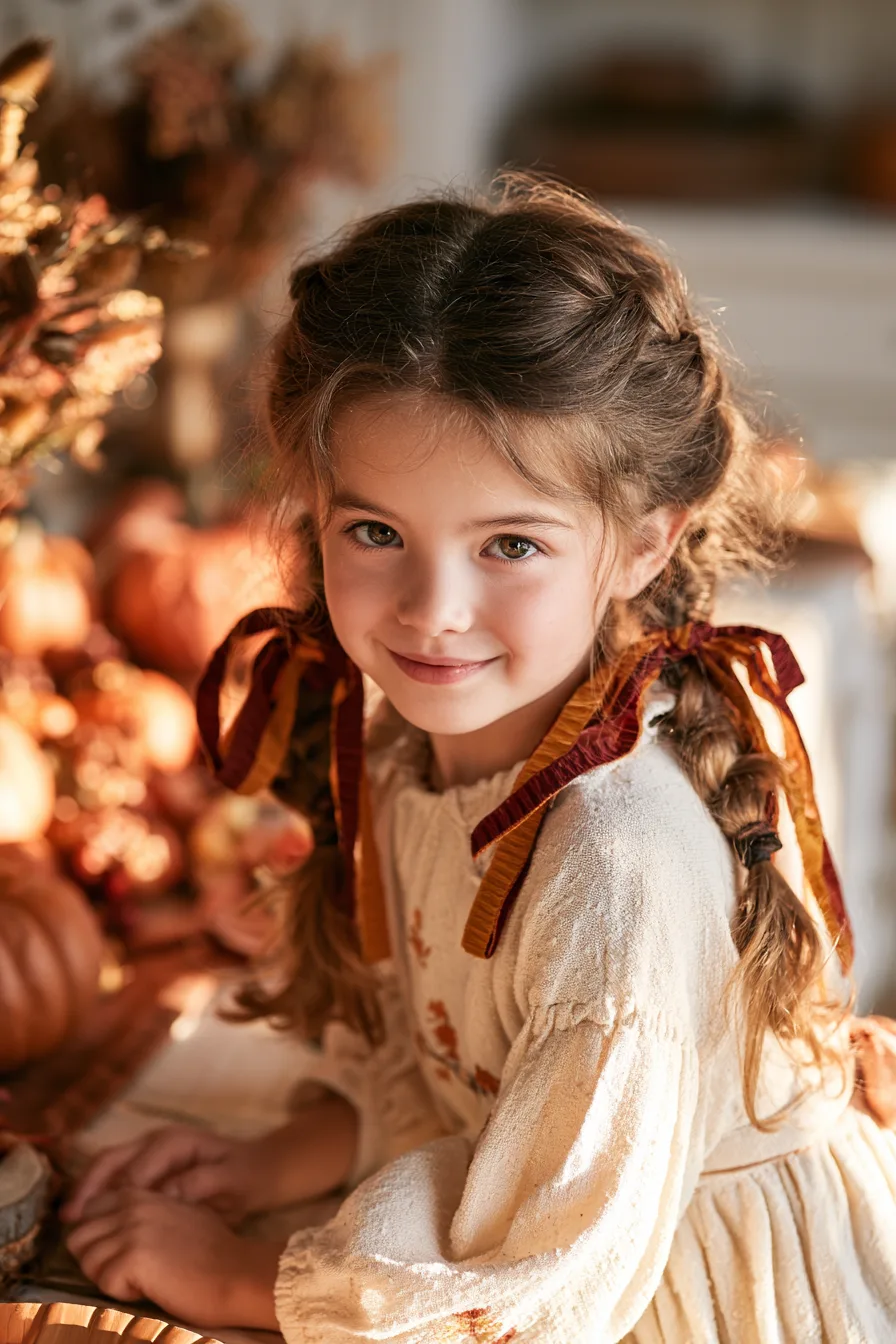 27 Pretty Thanksgiving Hairstyles for Kids