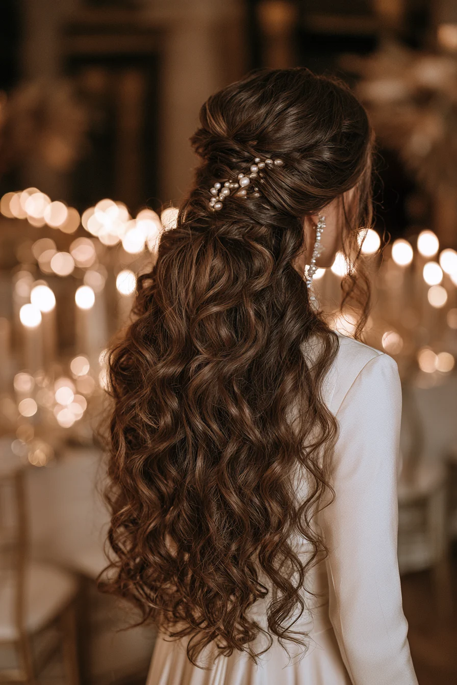 27 Dreamy Wedding Hairstyles Half Up Half Down