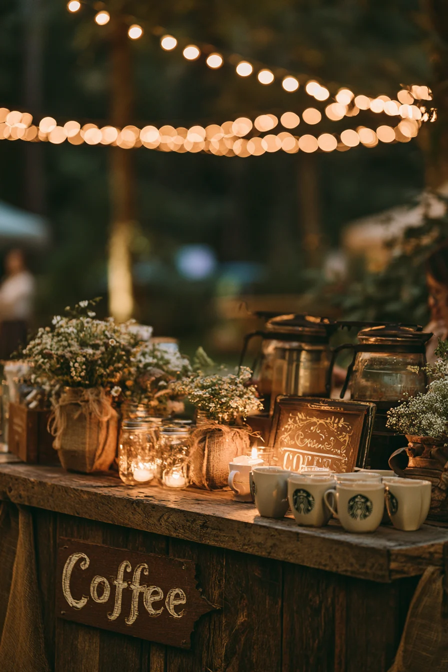 27 Cozy Wedding Coffee Bar Ideas