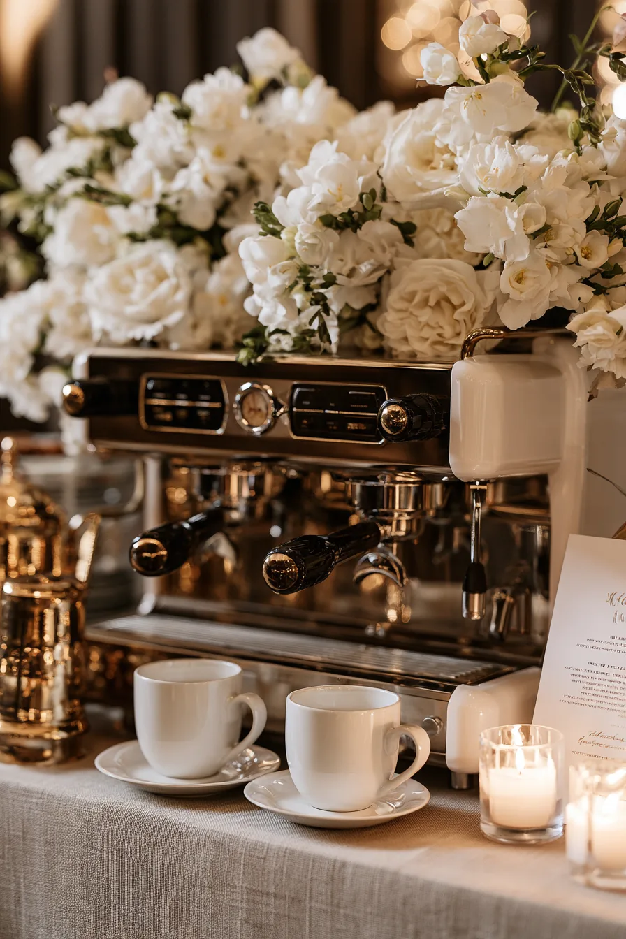 27 Cozy Wedding Coffee Bar Ideas
