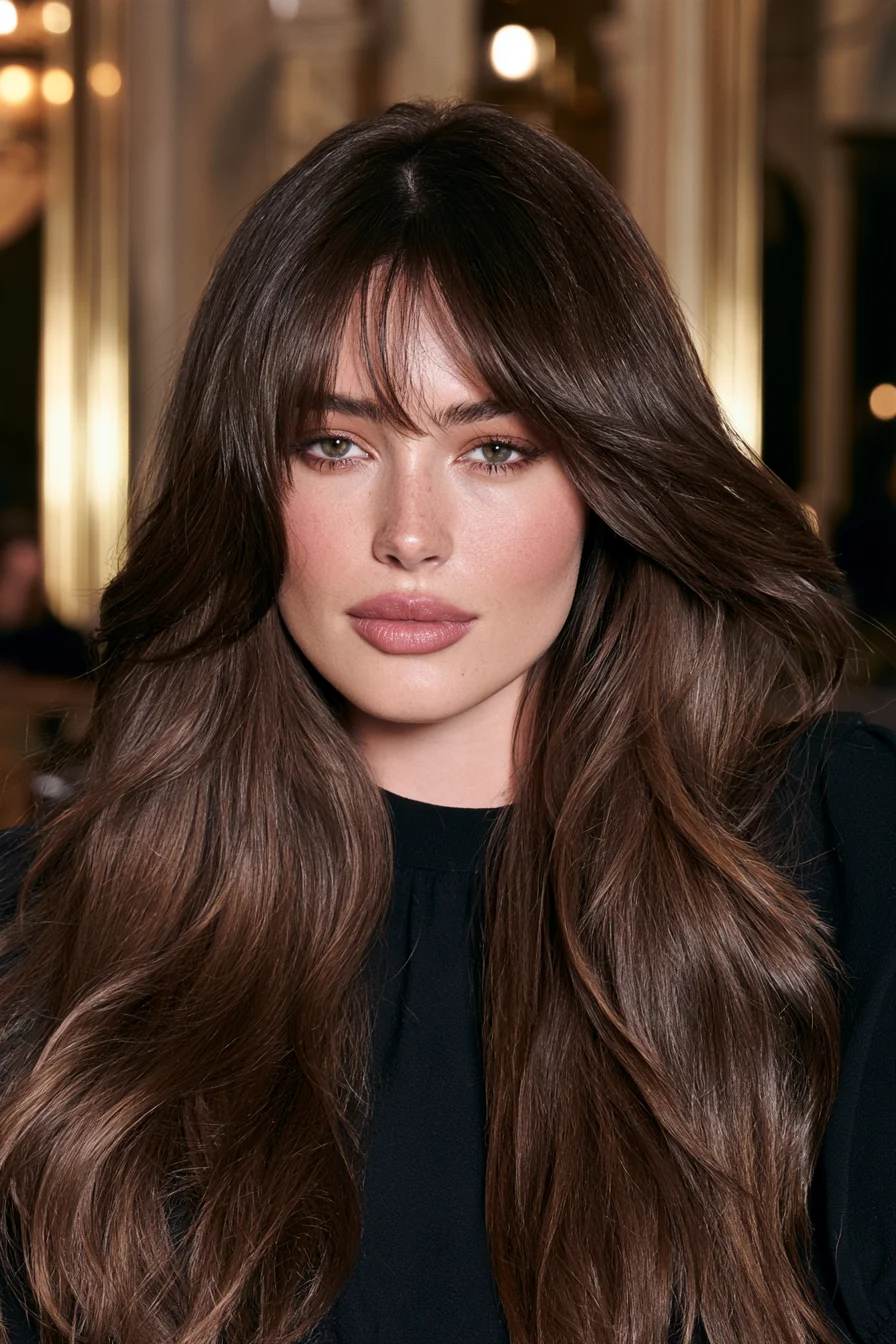 27 Stunning Curtain Bangs and Face-Framing Layered Hairstyles