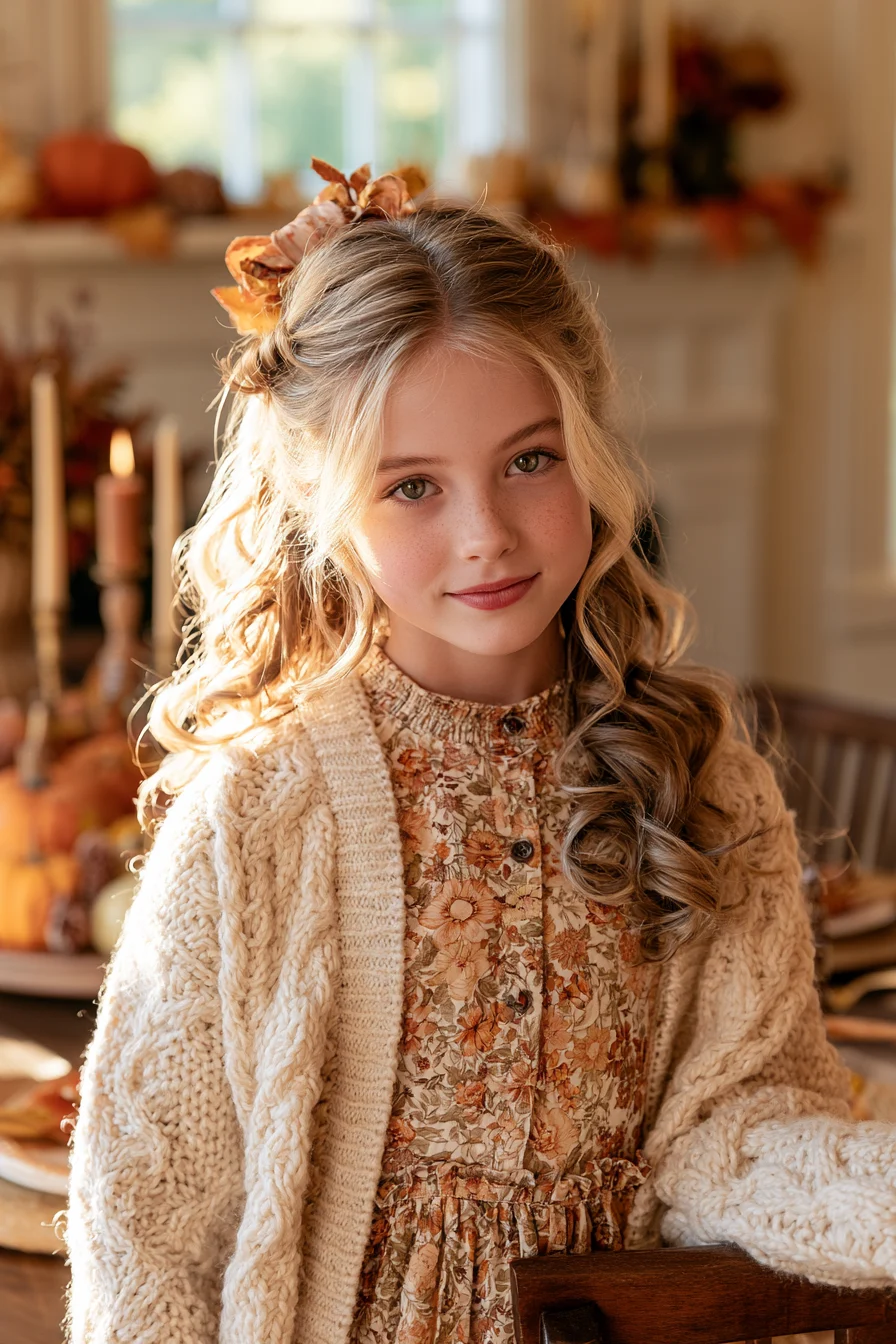 27 Pretty Thanksgiving Hairstyles for Kids