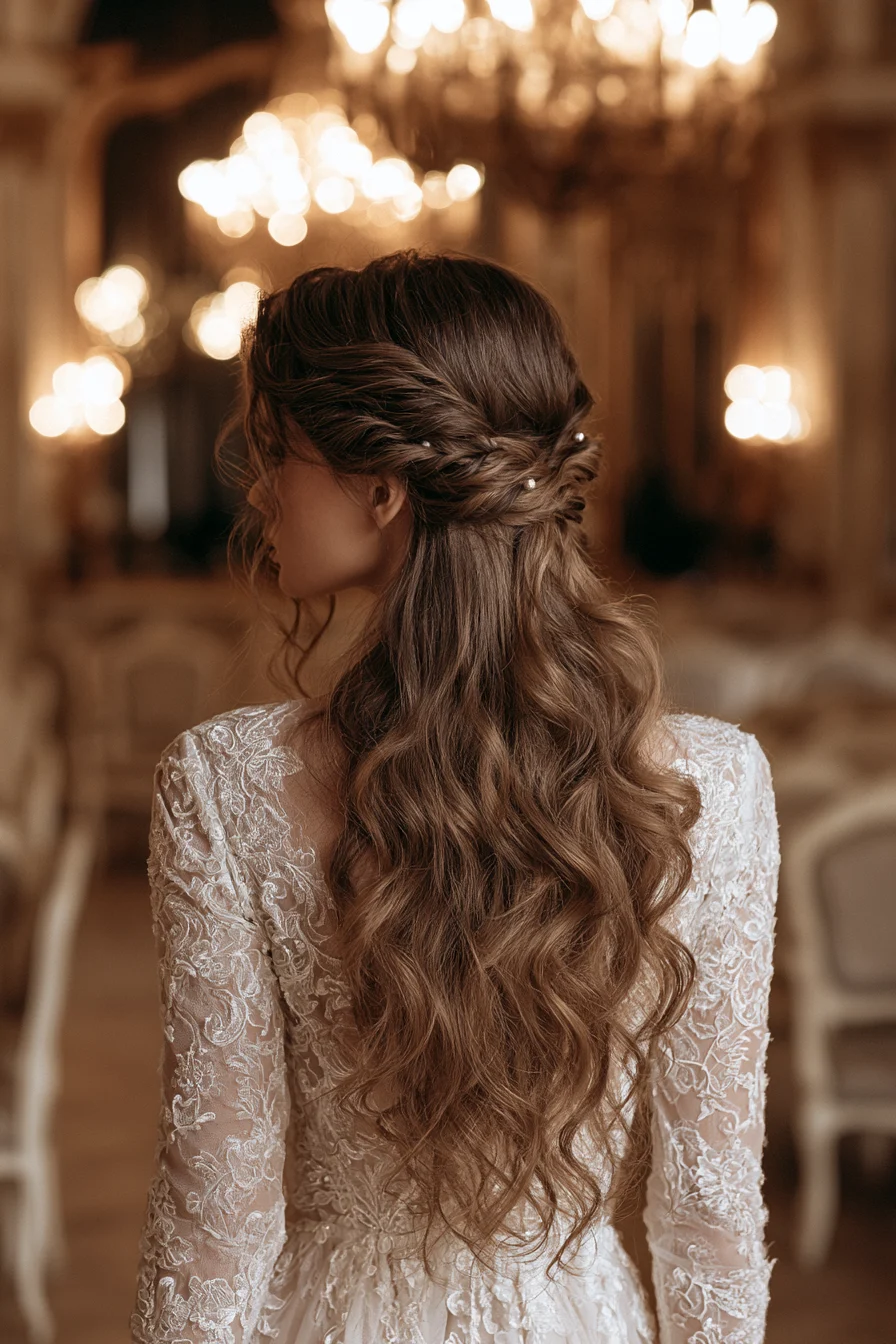 27 Dreamy Wedding Hairstyles Half Up Half Down