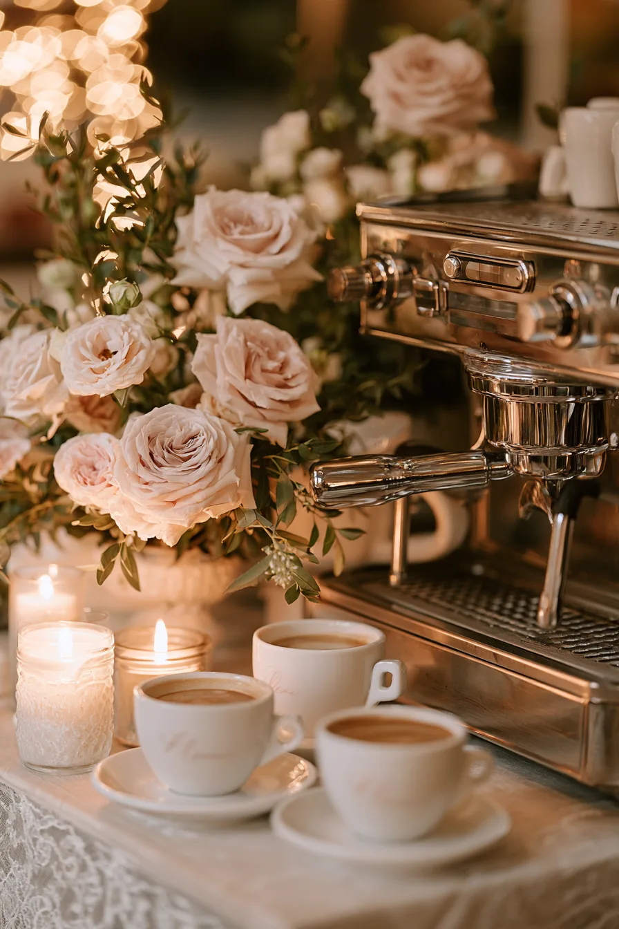 27 Cozy Wedding Coffee Bar Ideas