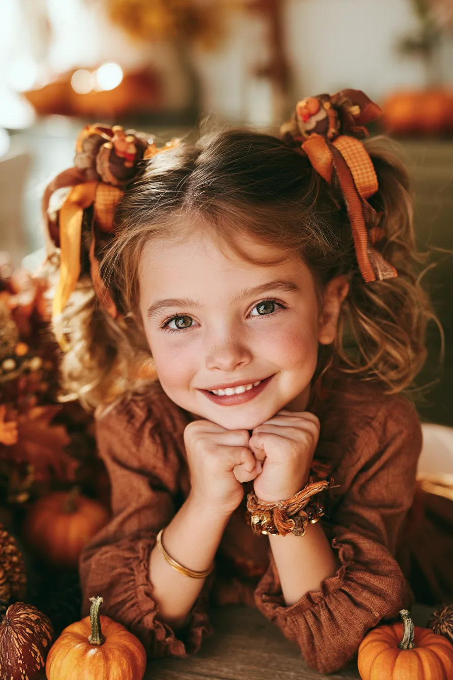 27 Pretty Thanksgiving Hairstyles for Kids