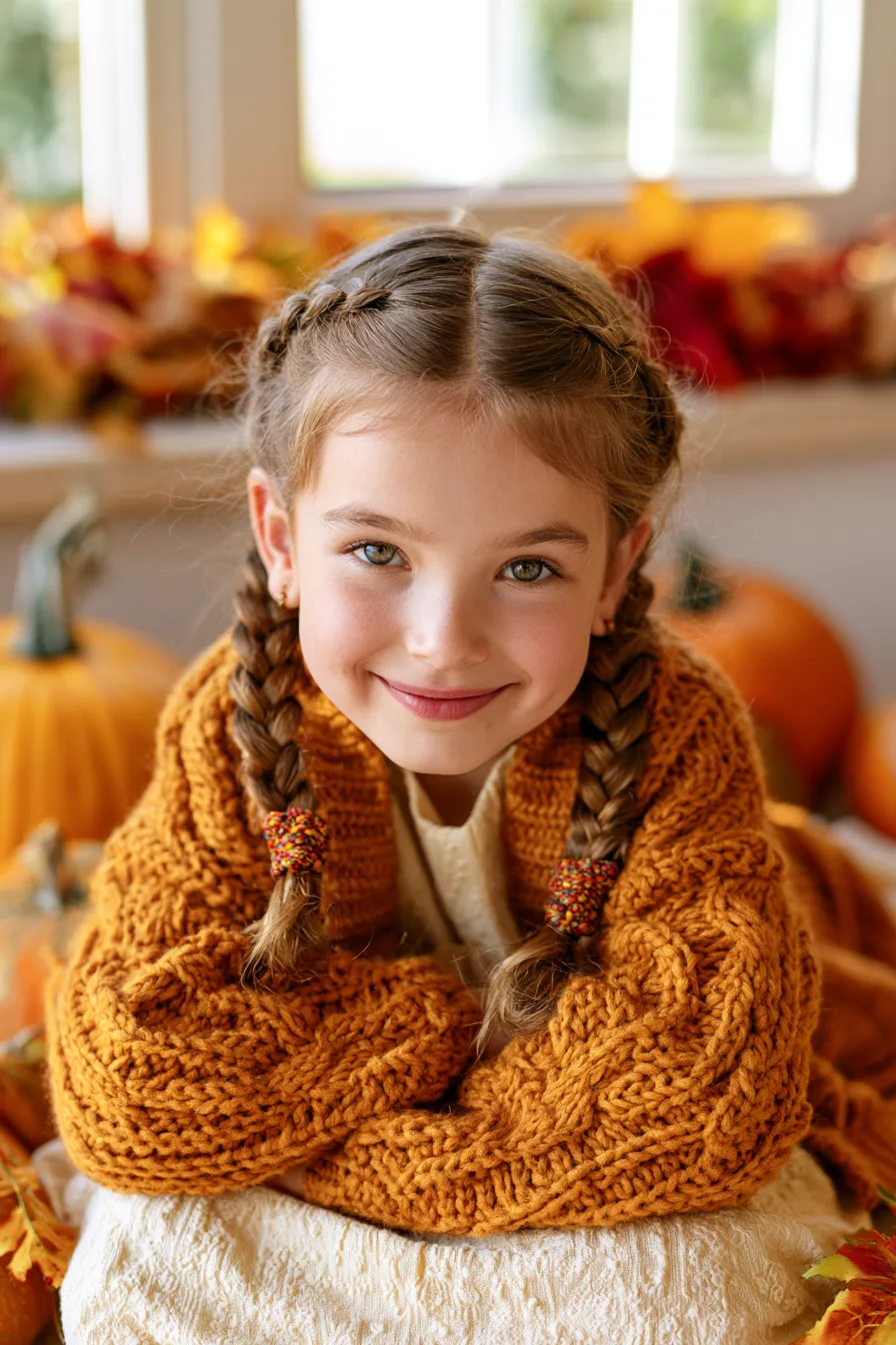 27 Pretty Thanksgiving Hairstyles for Kids
