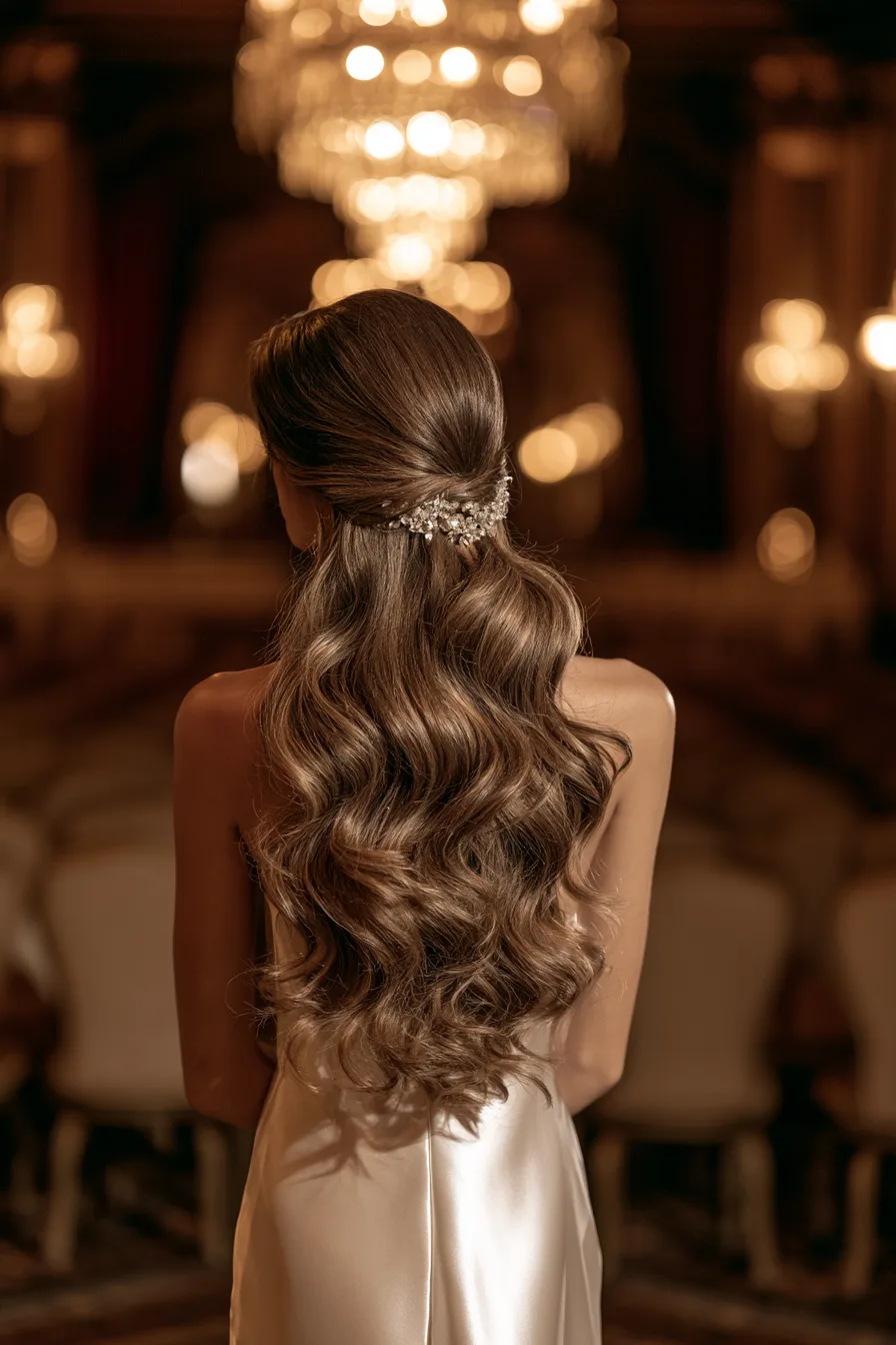 27 Dreamy Wedding Hairstyles Half Up Half Down