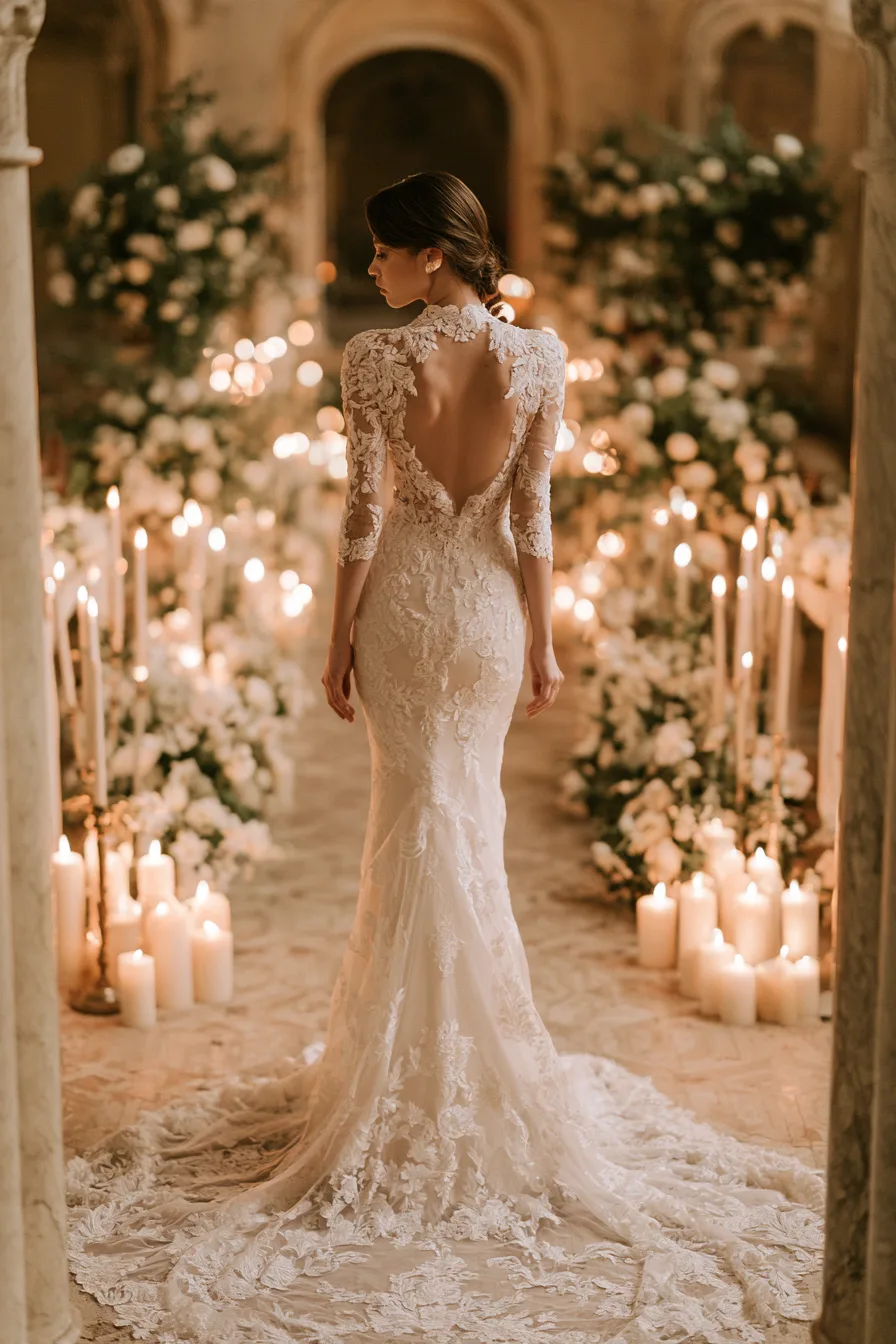 27 Stunning Open Back Wedding Dress Ideas for a Romantic Bridal Look