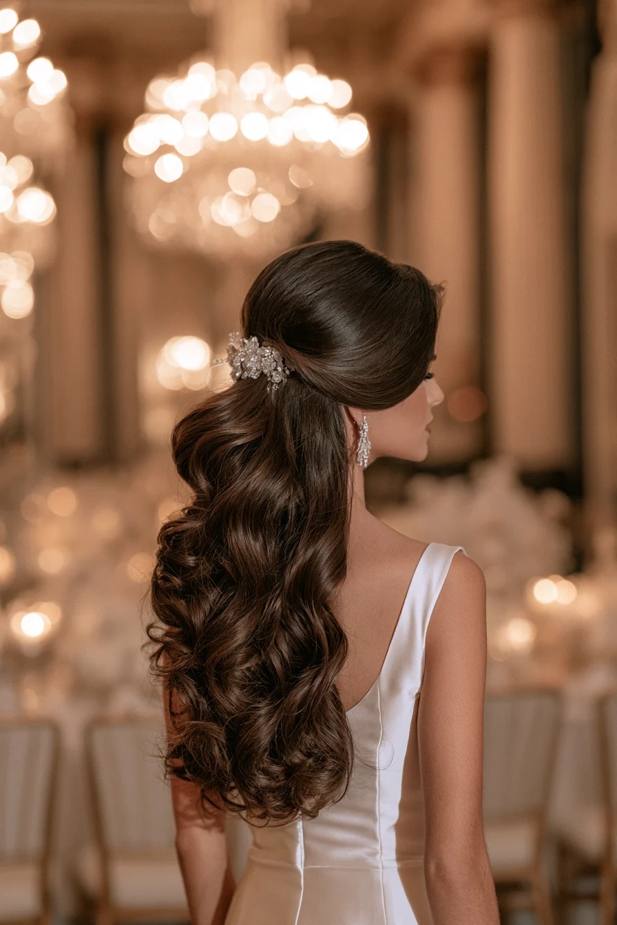 27 Stunning Bridal Hair Half Up Ideas for a Beautiful Wedding Look