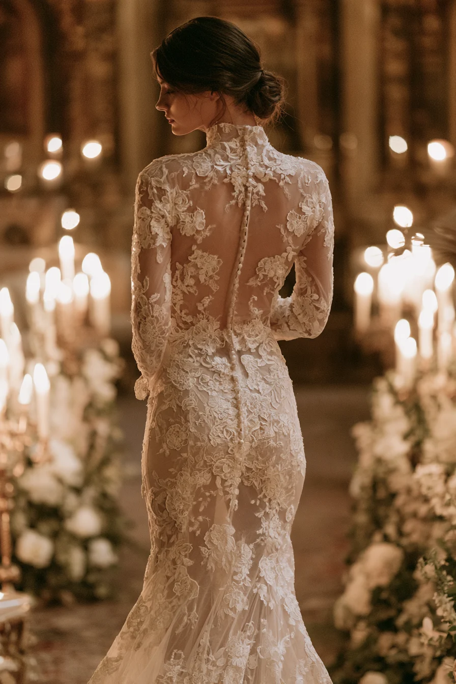 27 Stunning Open Back Wedding Dress Ideas for a Romantic Bridal Look